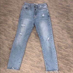 Forever 21 Ripped Mom Jeans